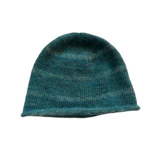 Men's Blue handknit Wool Beanie